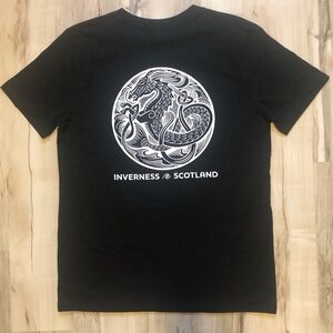 Scottish Inverness Sea Monster Uile Bheist Dragon 100% Organic Cotton T-Shirt